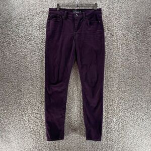 Lucky Brand Pants Womens 8 Purple Corduroy Brooke Legging Jean Preppy Ladies